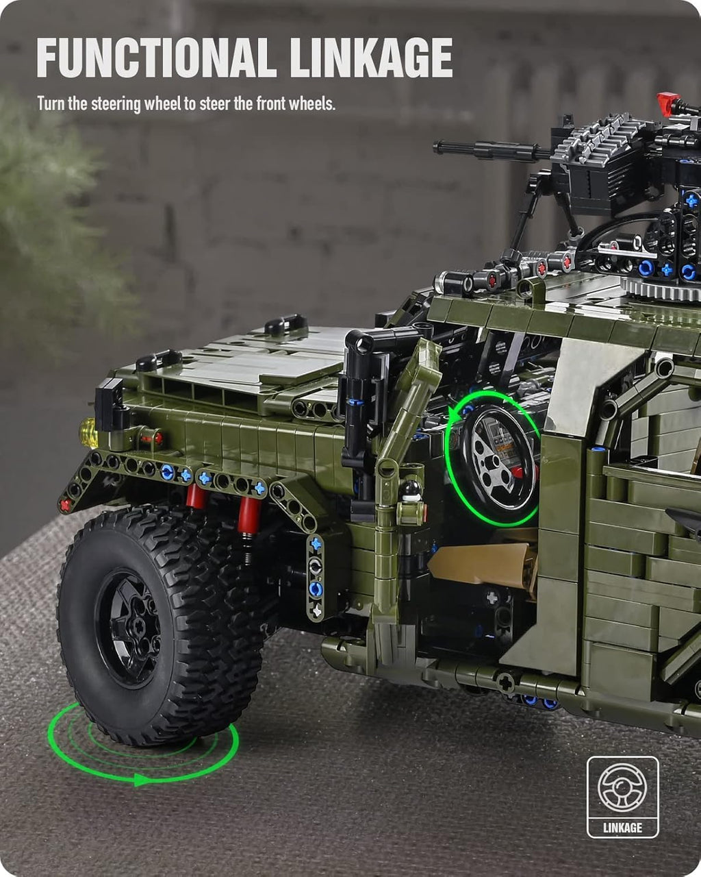 Nifeliz Warrior Military Car (3175 PCS, NF10521)