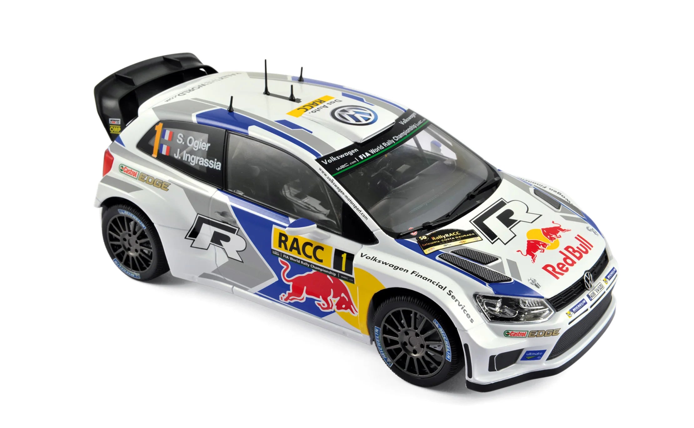 VW Polo R WRC 2014 Rallye Katalonien Ogier/Ingrassia 1:18