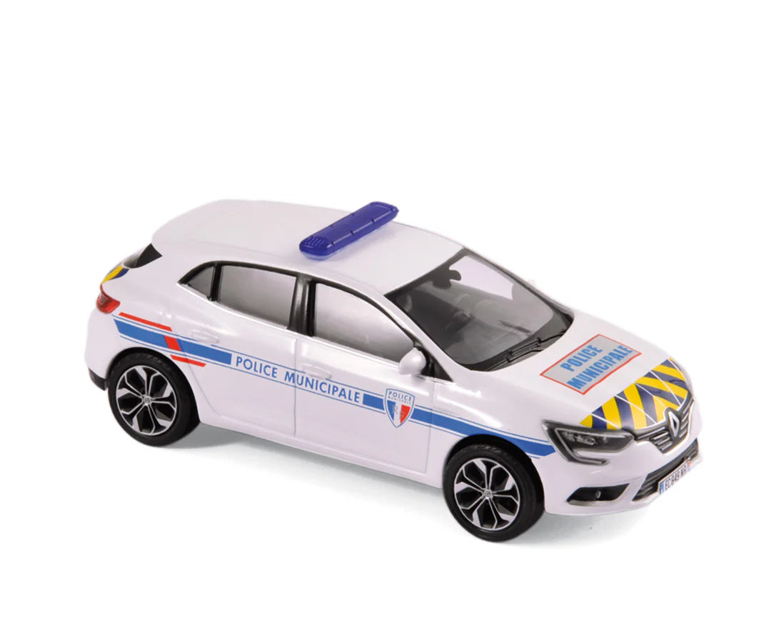 Renault Megane 2016 Police Municipale Blue&Yellow Striping 1:43