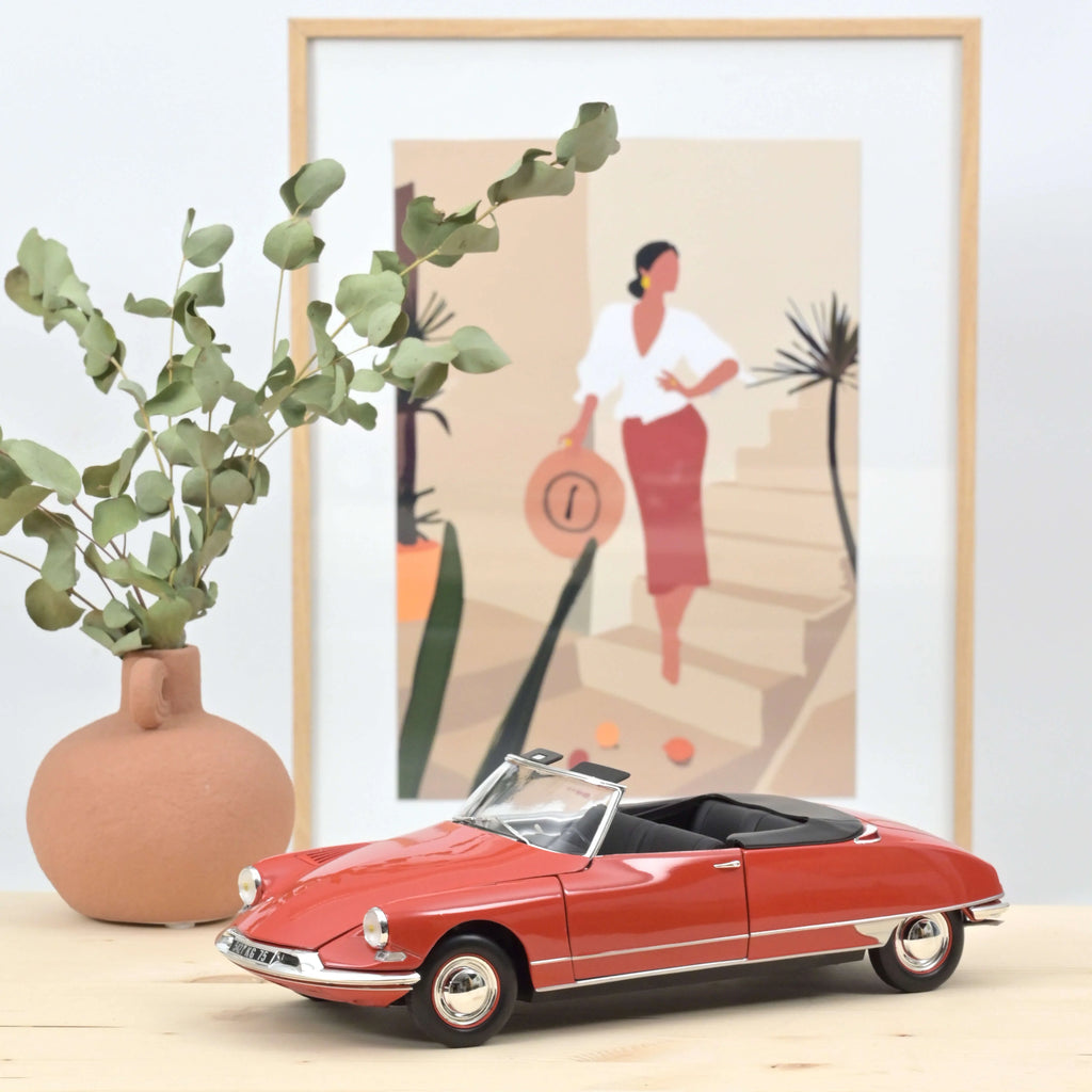 Citroën DS 19 Convertible 1961 Corail Red 1:18