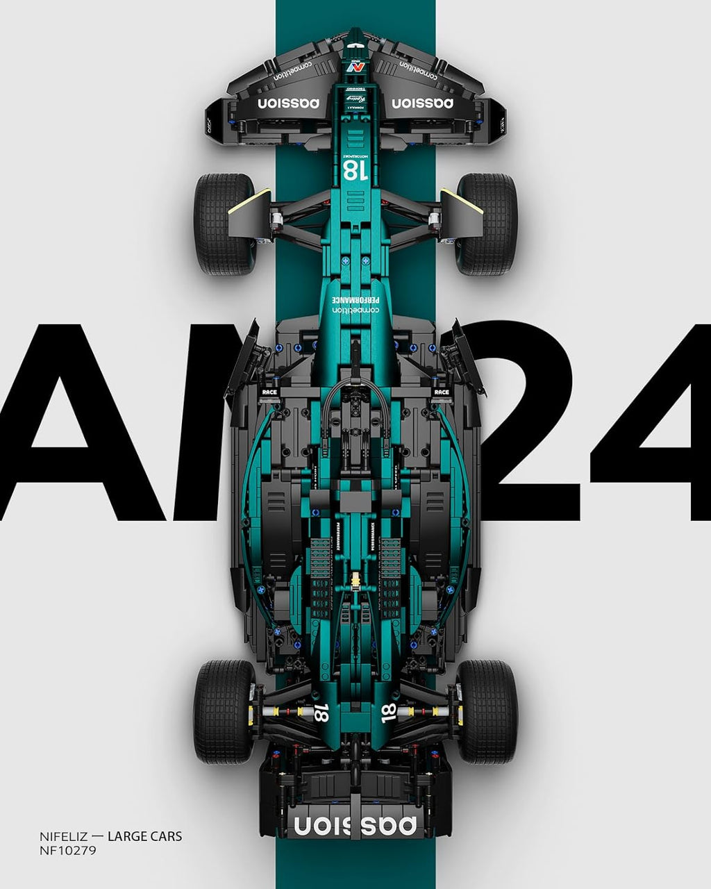 Nifeliz AM24 Formula 1 Racing Car (2351 PCS, NF10279)