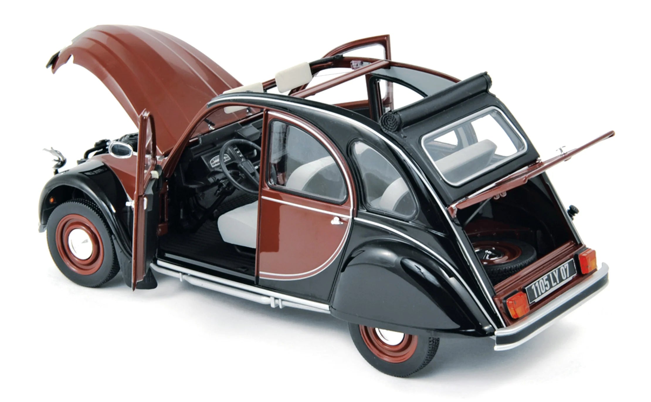 Citroën 2CV Charleston 1982 Delage Rouge et Noire1/18