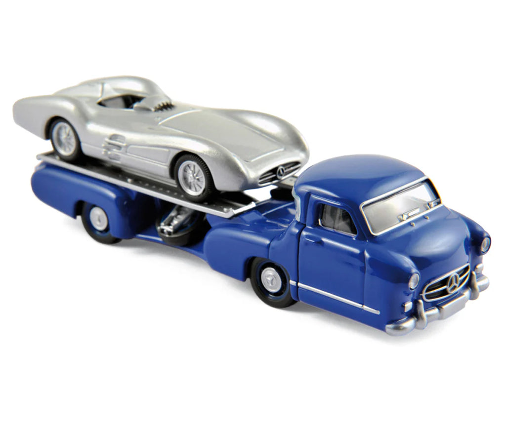 Mercedes Benz Renntransporter + Mercedes Benz W196 1954 1:64