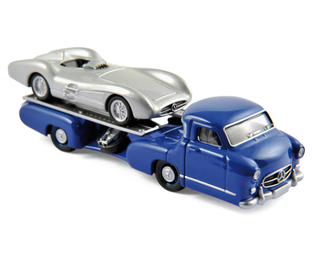 Mercedes Benz Renntransporter + Mercedes Benz W196 1954 1:64