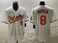Men's Baltimore Orioles Cal Ripken Jr. #8 White Replica Baseball Jersey