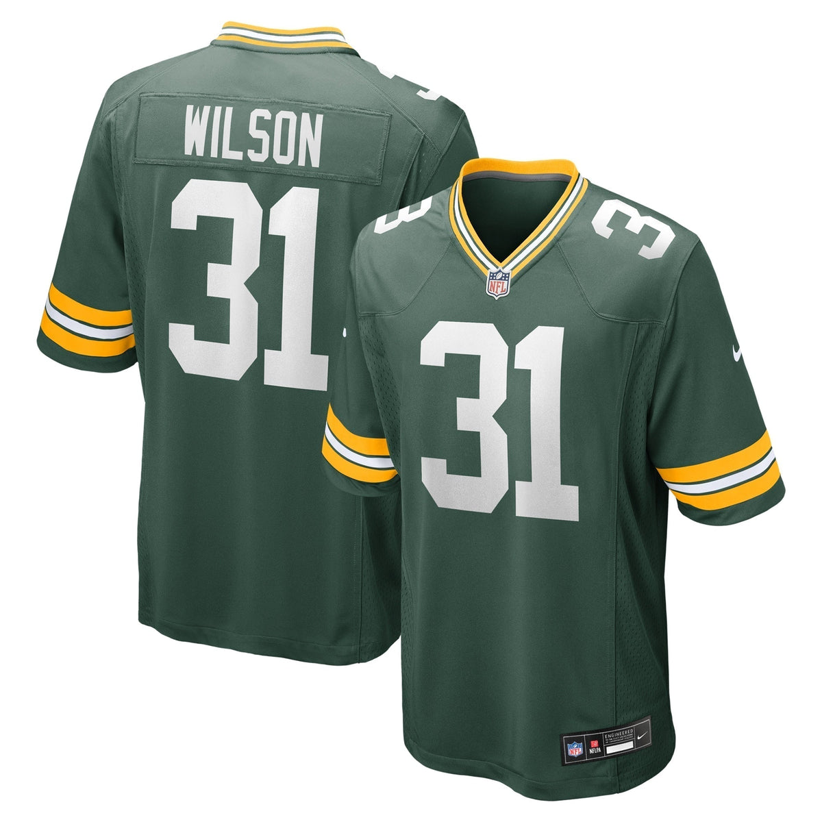 Emanuel Wilson Green Bay Packers Nike  Game Jersey -  Green