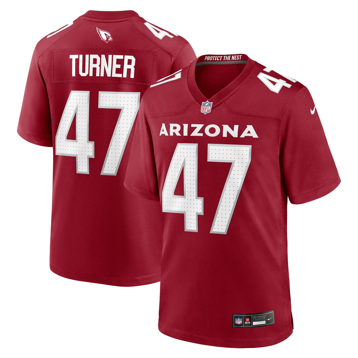 Ezekiel Turner Arizona Cardinals Nike Team Game Jersey -  Cardinal