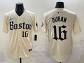 Men's Boston Red Sox Jarren Duran #16 Cream Replica Player Jersey