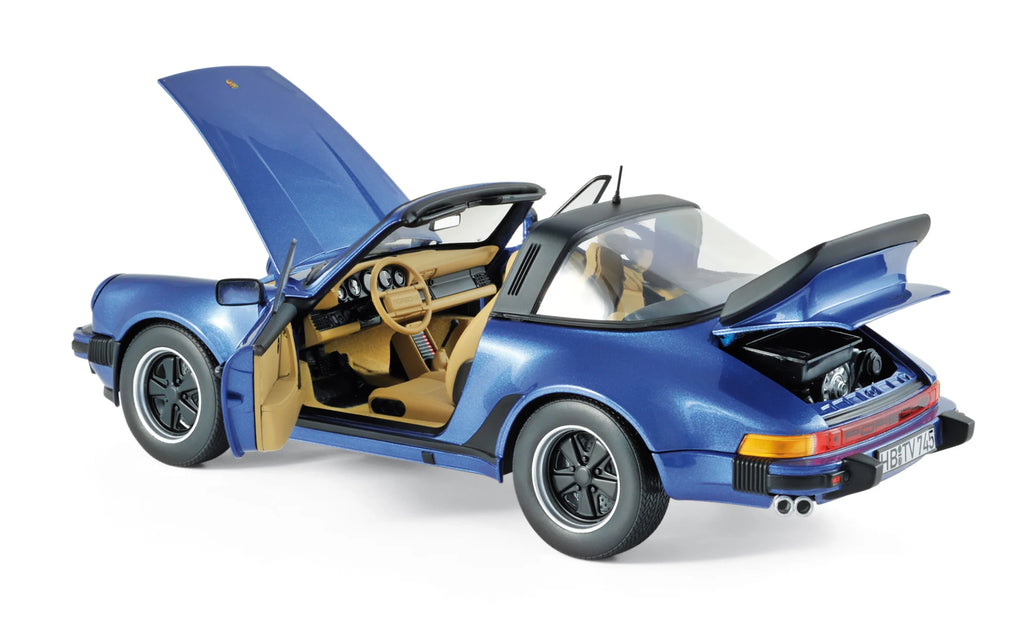 Porsche 911 Turbo Targa 1987 Blue metallic 1:18