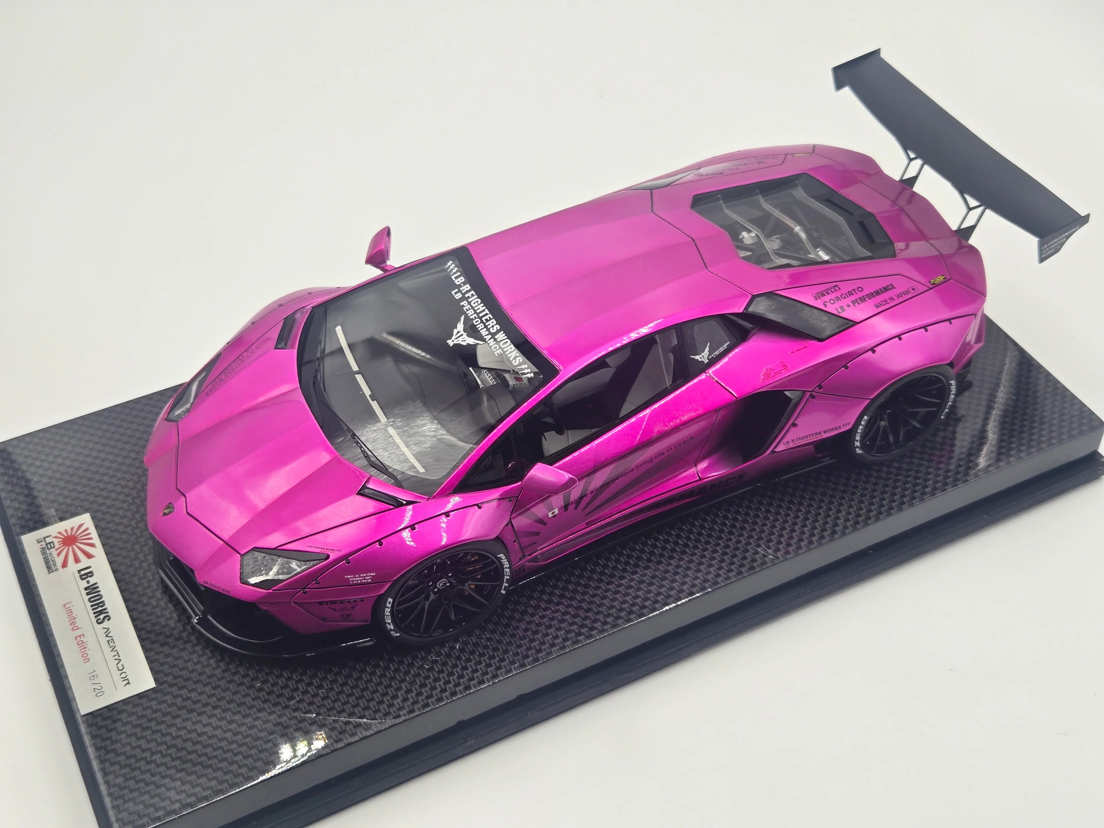 Lamborghini Aventador LP700-4 Liberty Walk Performance, Flash Pink on Carbon Base - Limited 20 pcs by LB Work