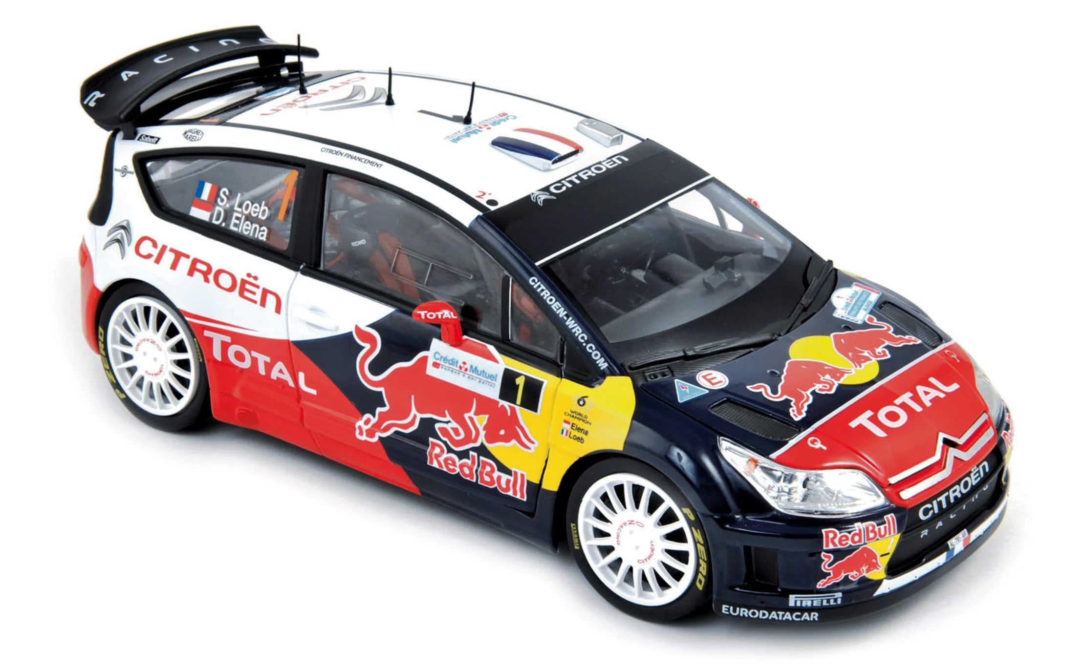 Citroën C4 WRC 2010 Rally France Alsace 1 Loeb/Elena Winner 1:18