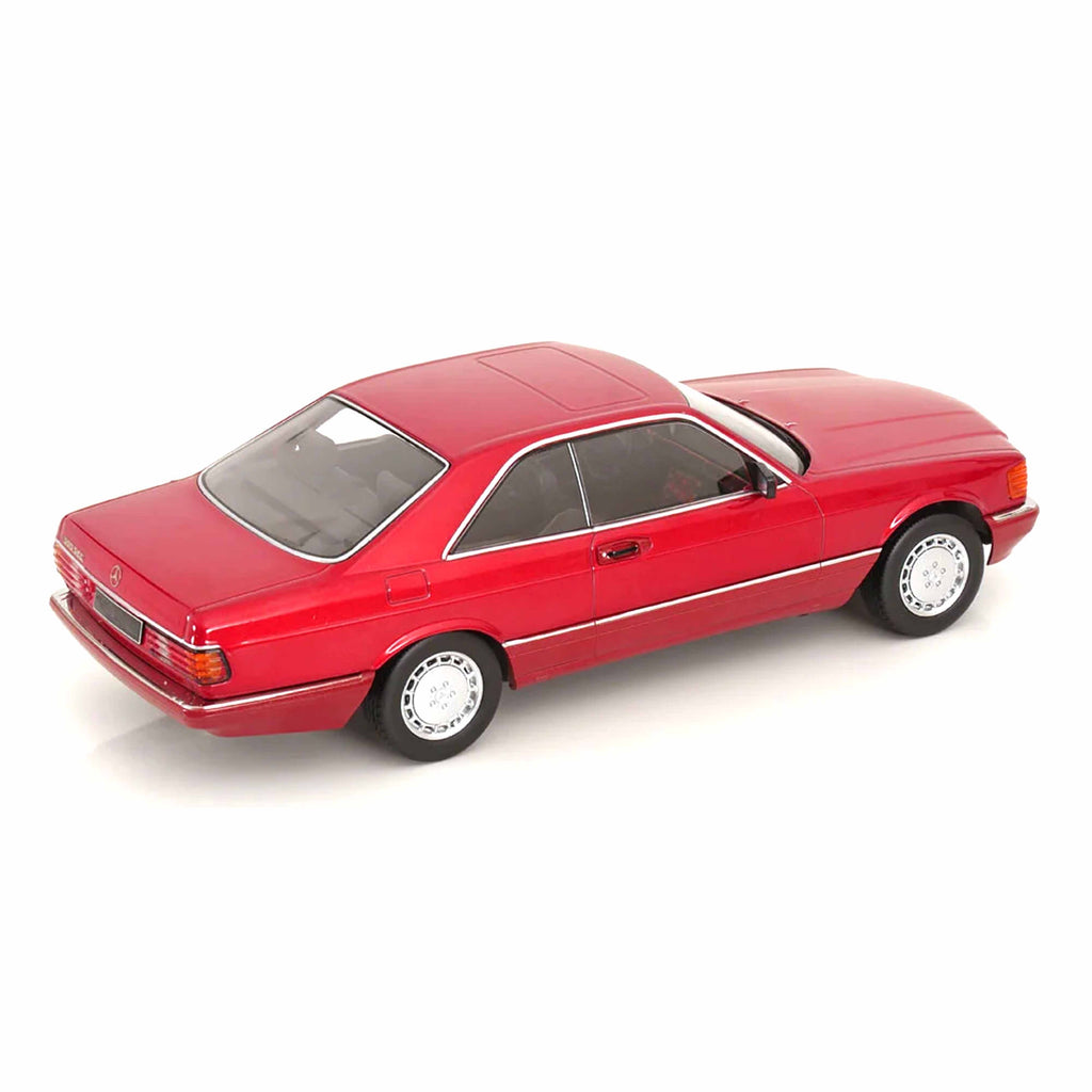 Mercedes 500 SEC C126 1985 Red Metallic 1:18