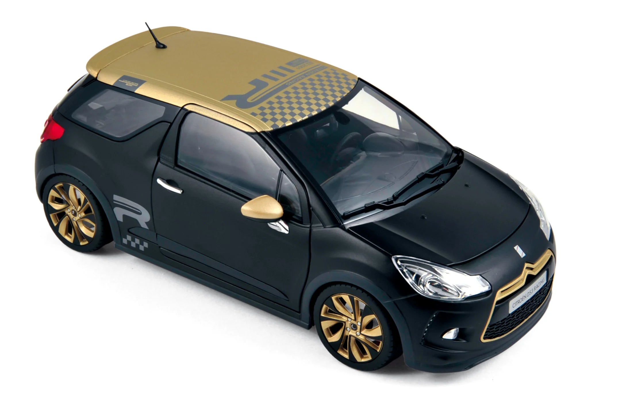 Citroën DS3 Racing 2013 Black Matt&Gold 1:18