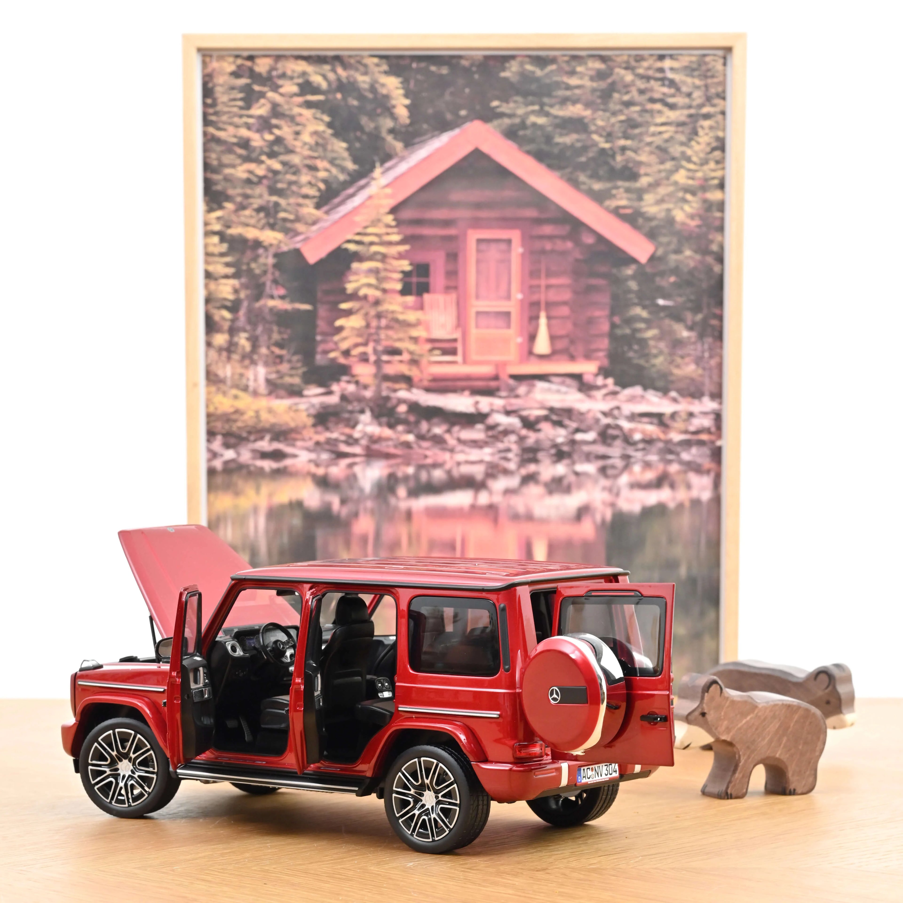 Mercedes-Benz G-Class 2024 Hyacinth Red 1:18