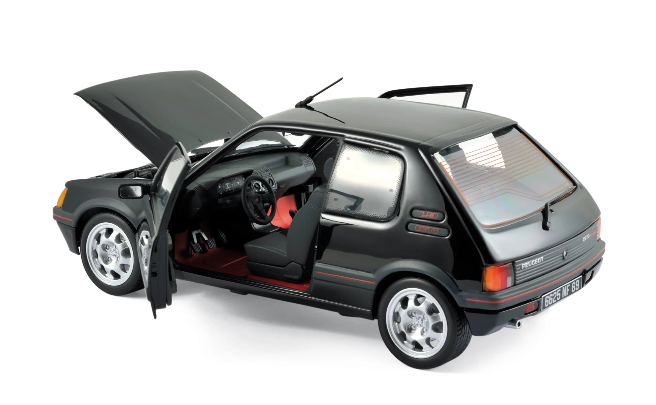 Peugeot 205 GTi 1.9 1988 Schwarz 1:18