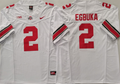 Men's Ohio State Buckeyes Emeka Egbuka #2 White Game Jersey