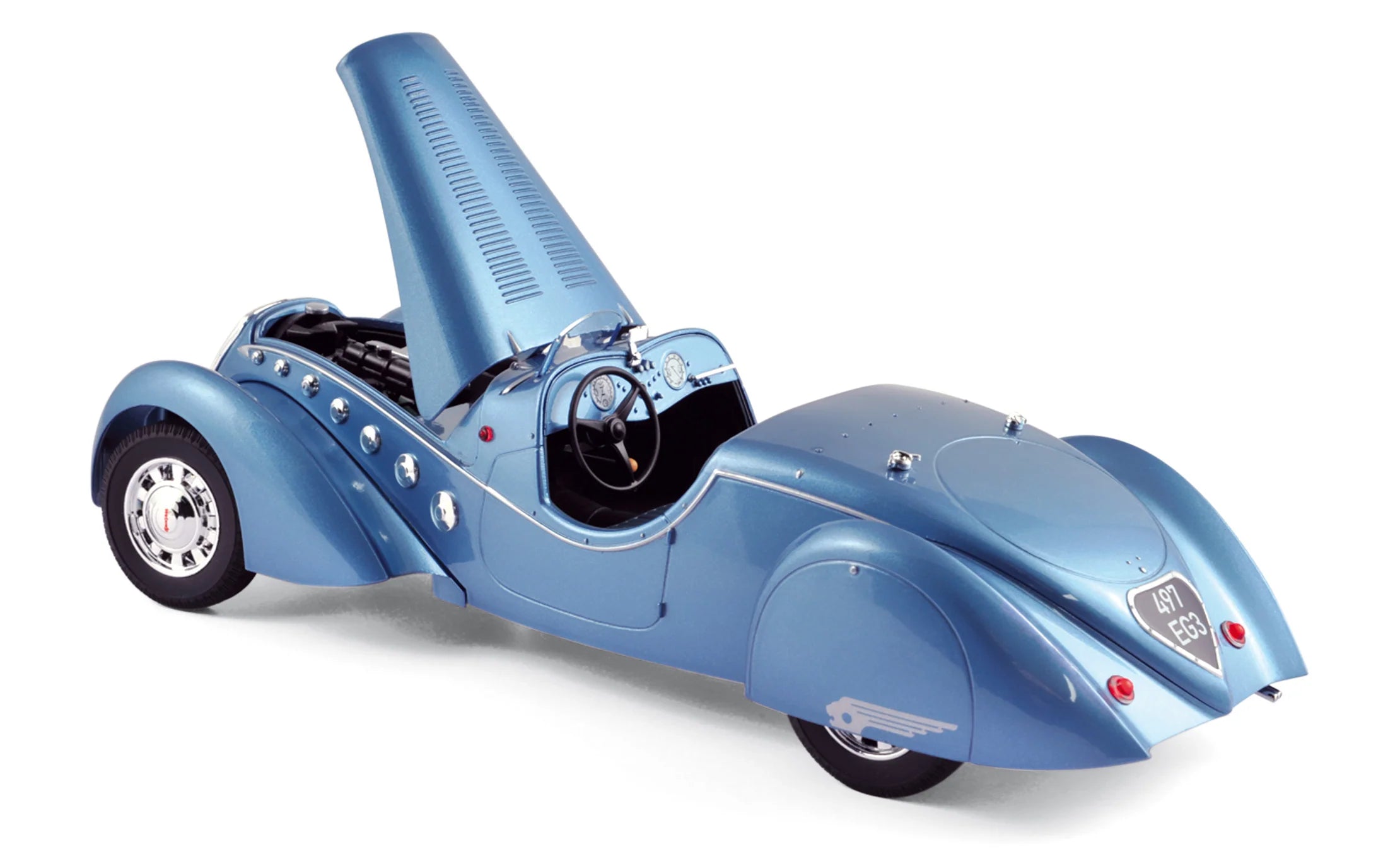 Peugeot 302 Darl'Mat Roadster 1937 Blau Metallic 1:18