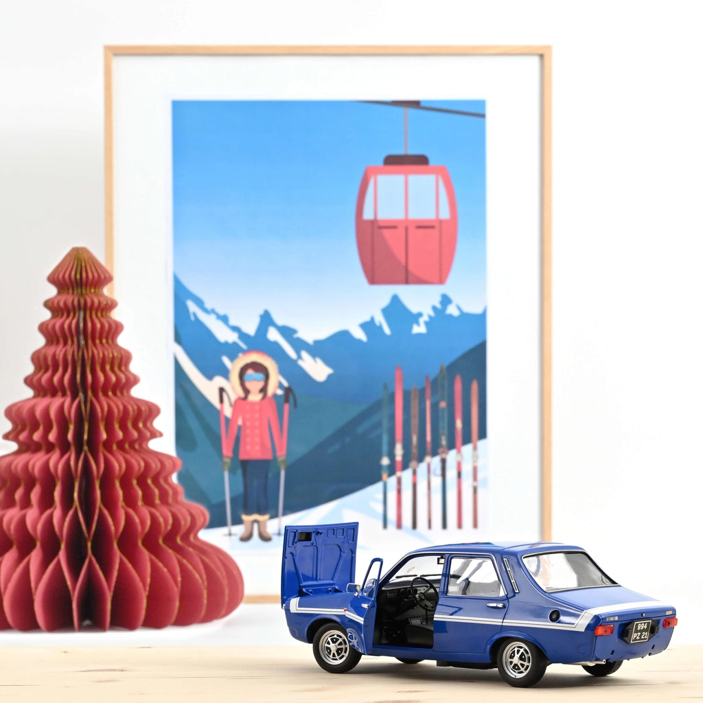 Renault 12 Gordini sans pare-chocs 1971 Bleu de France 1:18