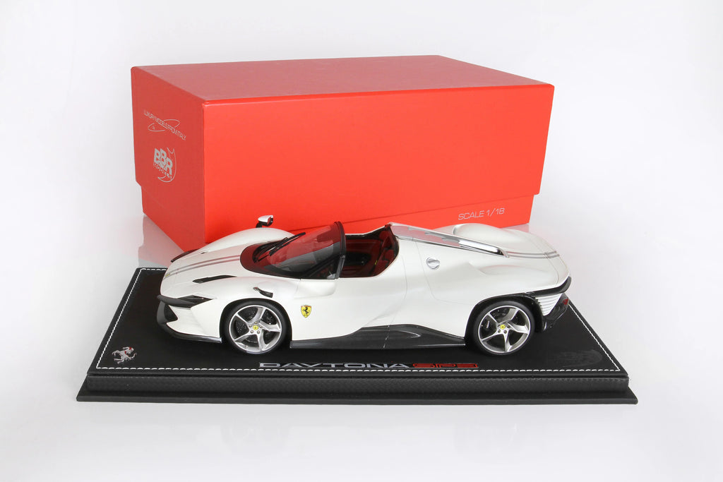 BBR Clearance Ferrari Daytona SP3 Icona Met Italian White - Limited 360 pcs with Display Case