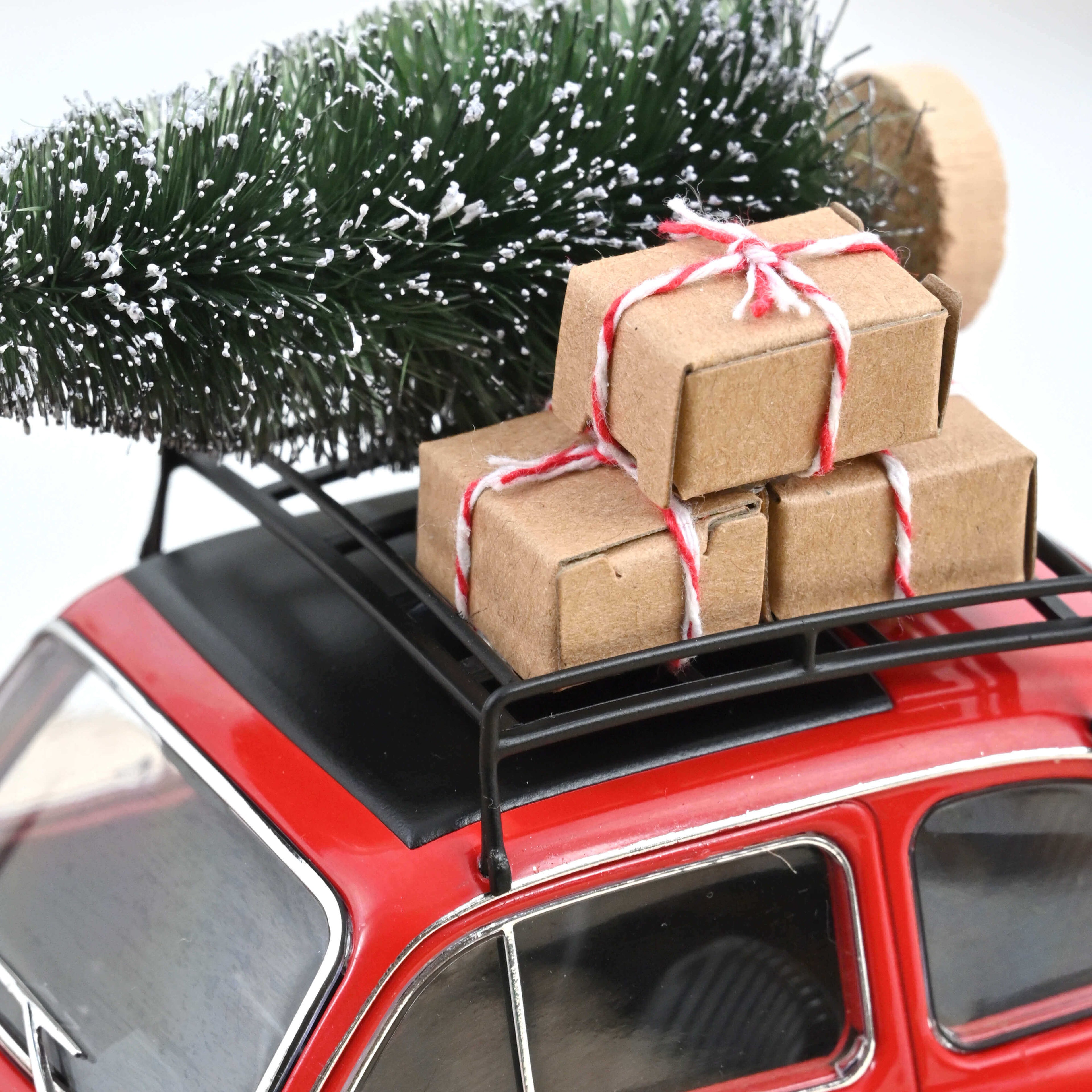 Fiat 500 L 1968 Red Christmas 1:18