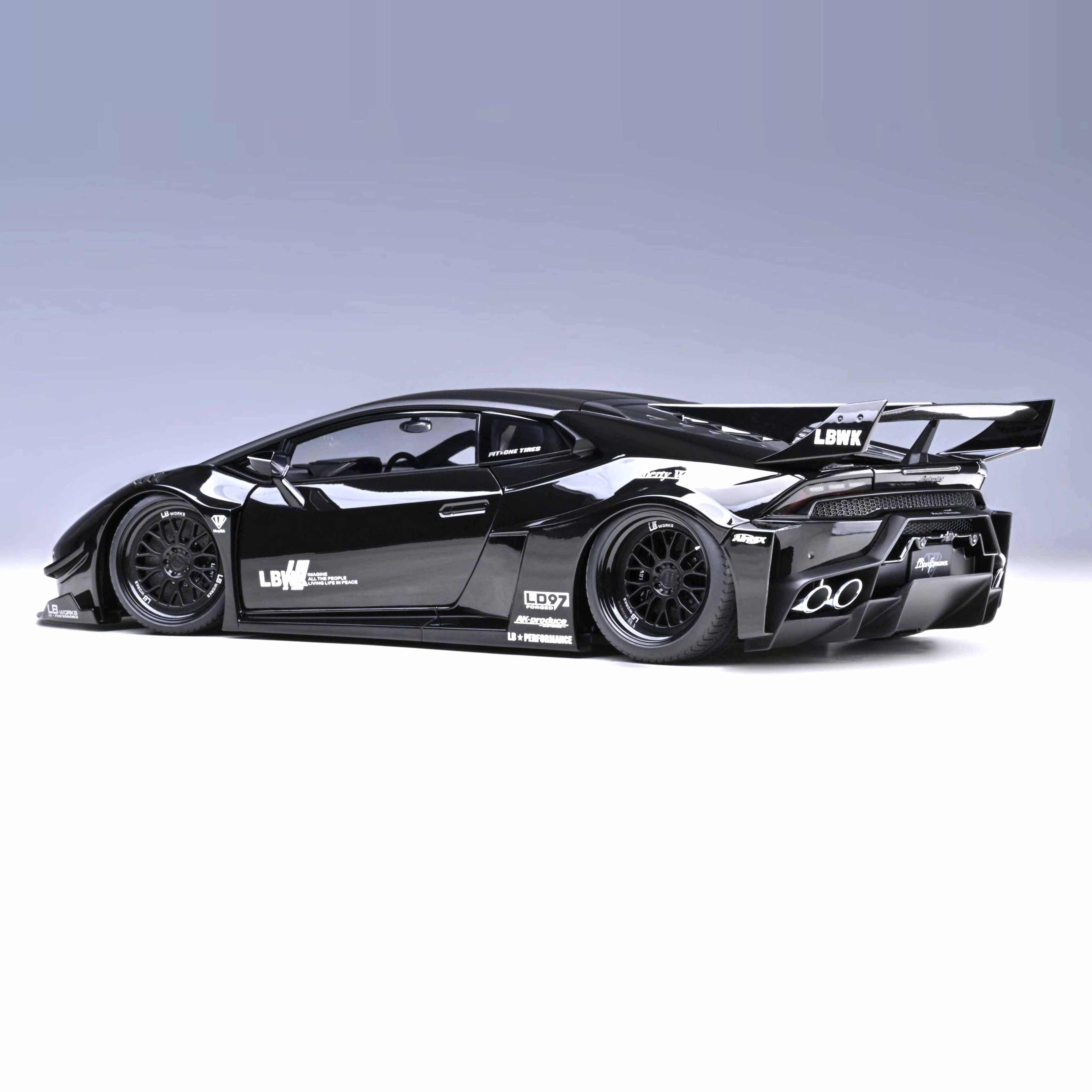 Liberty Walk LB Silhouette Lamborghini Huracan GT 2019 Black 1:18