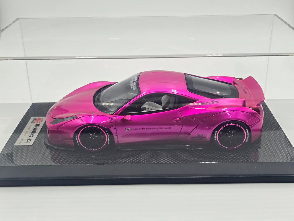 Ferrari 458 Liberty Walk Performance, Flash Pink on Carbon Base - Limited 10 pcs by LB Work