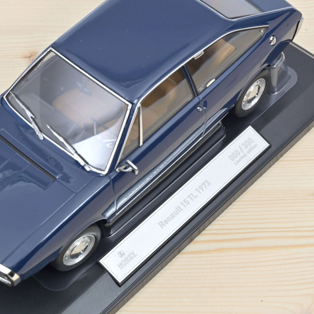 Renault 15 TL 1973 Dark Blue 1:18 - 300pcs