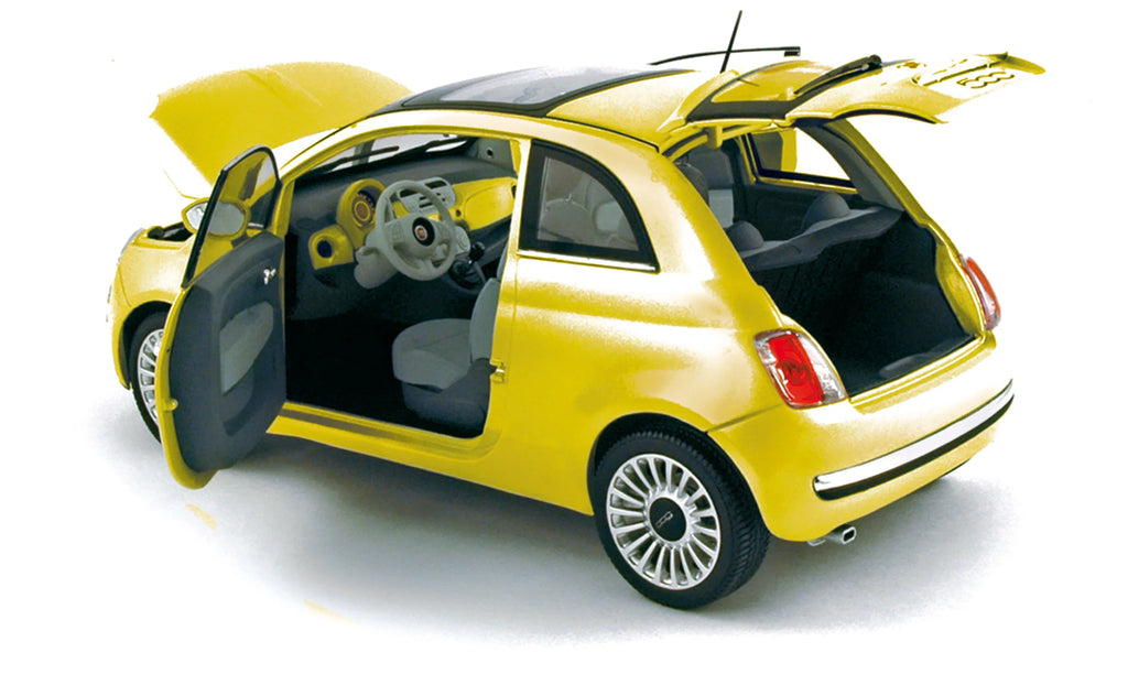 Fiat 500 Lounge 2007 Yellow 1:18