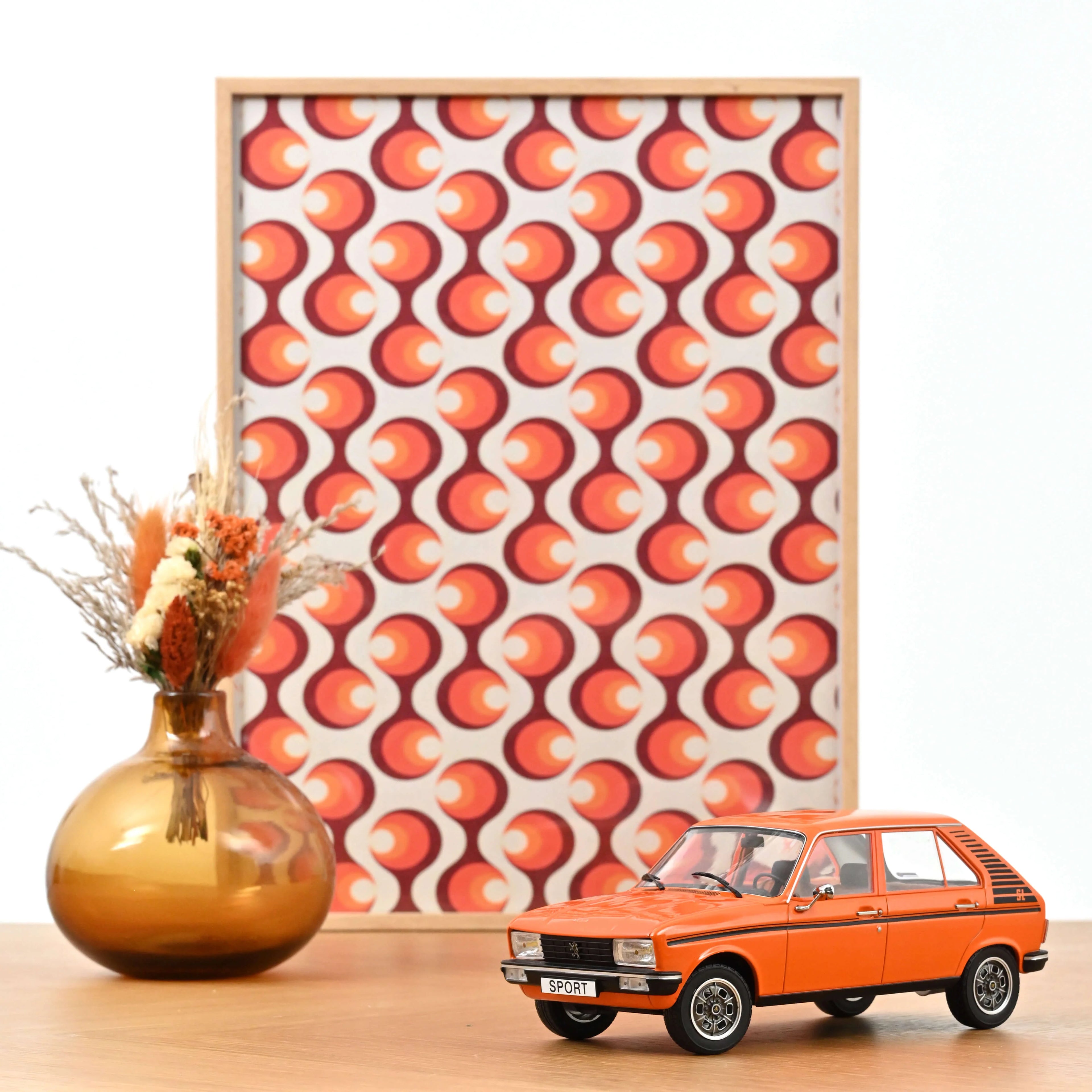 Peugeot 104 SL Sport 1979 Orange 1:18  - 104pcs