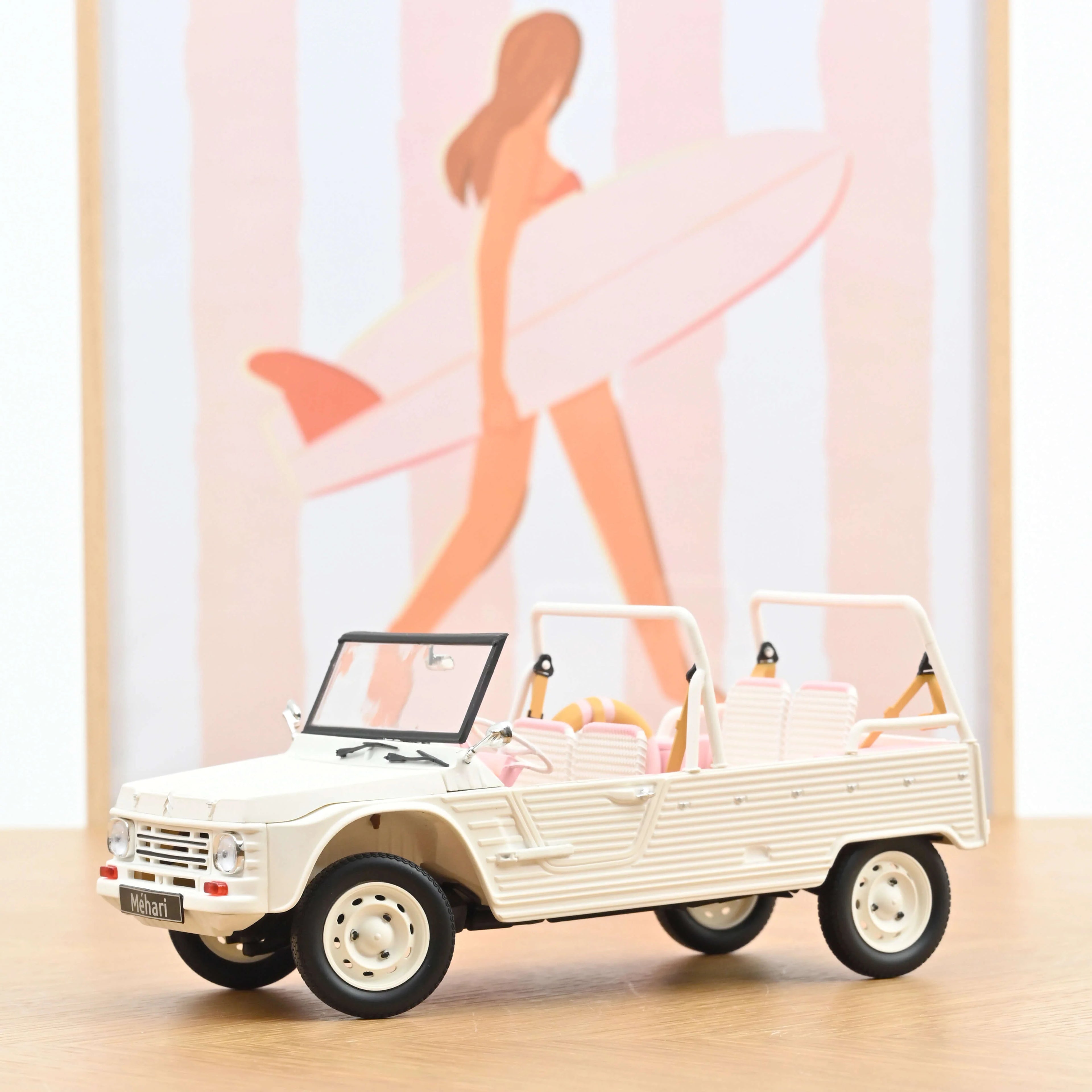 Citroën Méhari 2023 Eden Blanc Sorbet et Rose 1:18