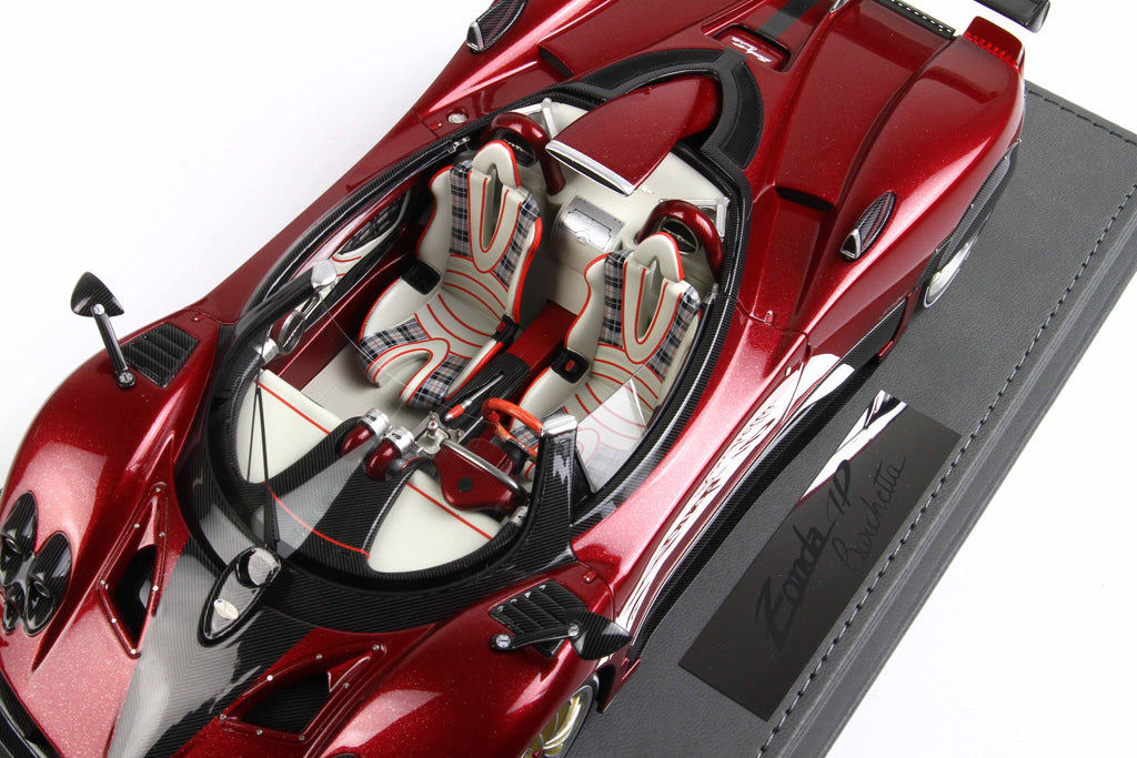 BBR Pagani Barchetta in Rosso Met Red - Limited 20 pcs with Display Case