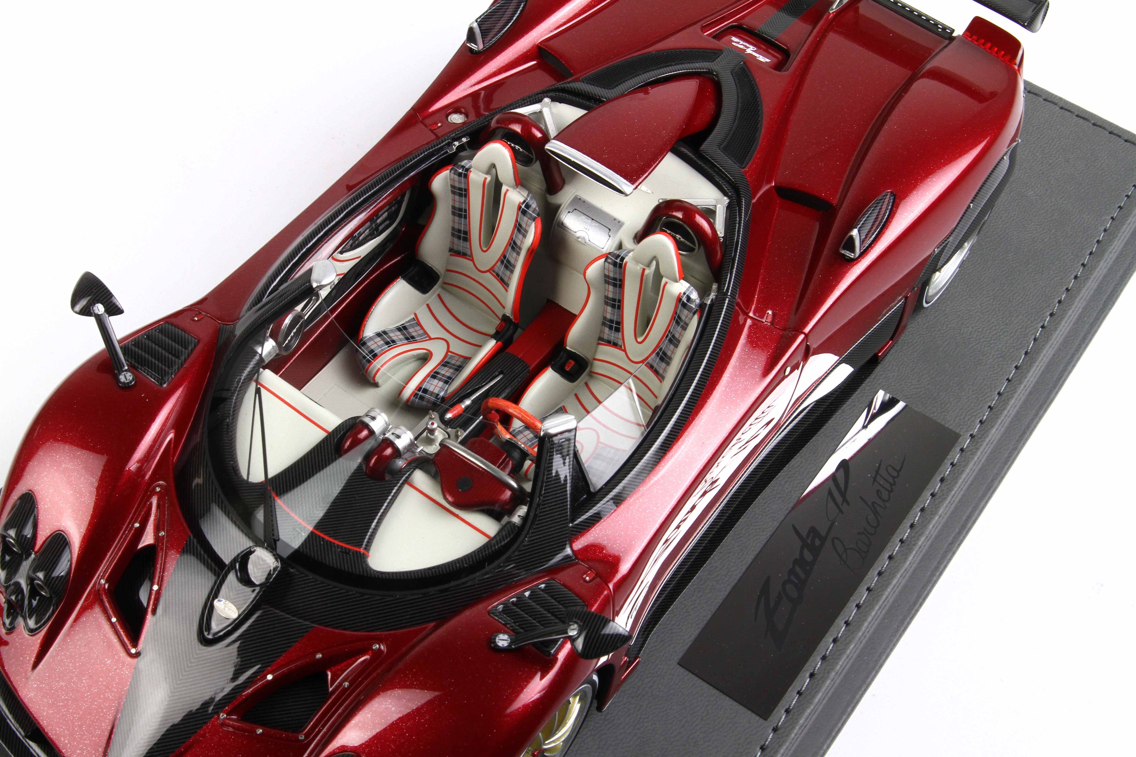 BBR Pagani Barchetta in Rosso Met Red - Limited 20 pcs with Display Case