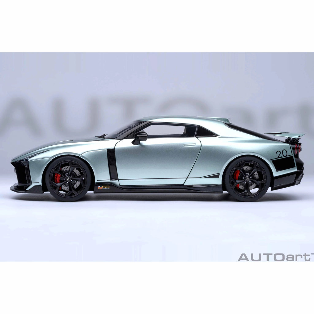 Nissan GT-R50 by Italdesign Metallic Green and Black 1/18