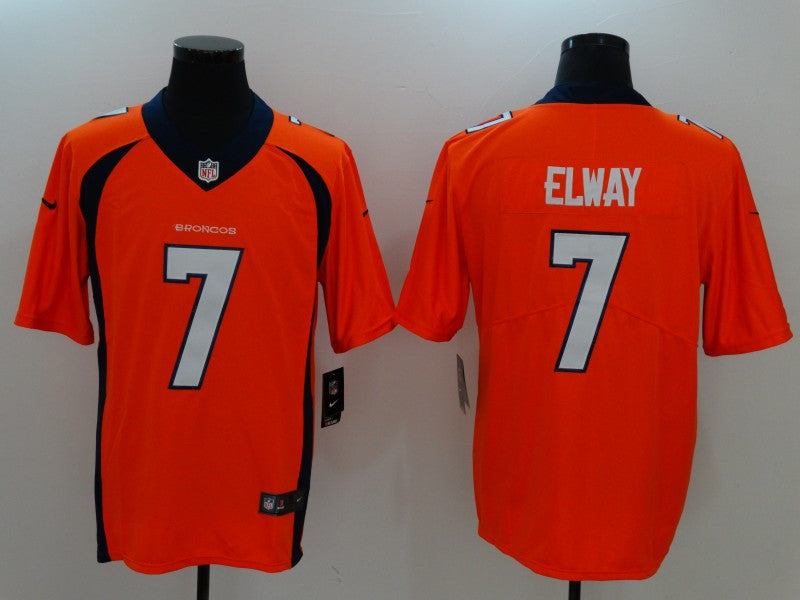 Men's Denver Broncos John Elway #7 Orange Player Game Jersey1