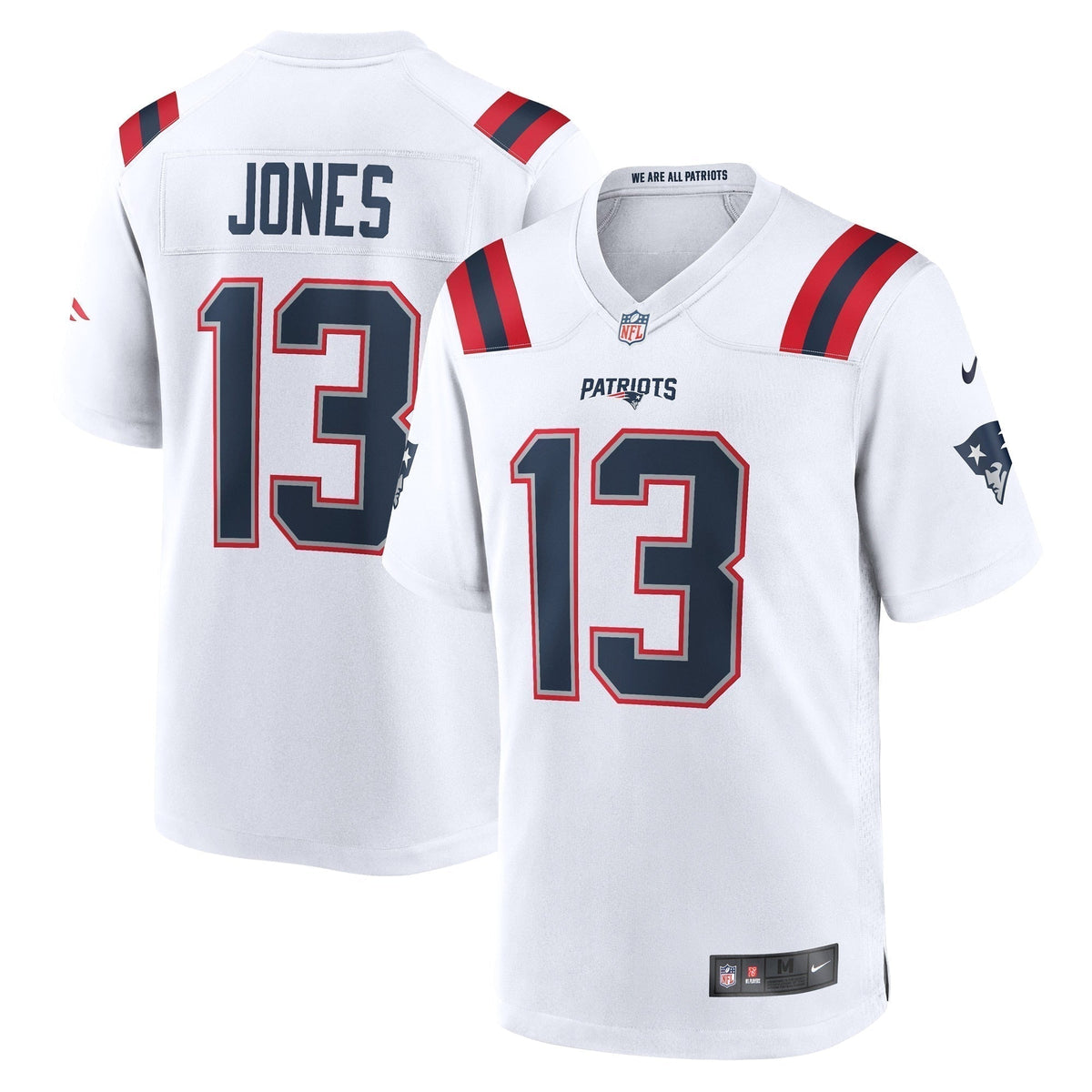Jack Jones New England Patriots Nike Game   Jersey - White