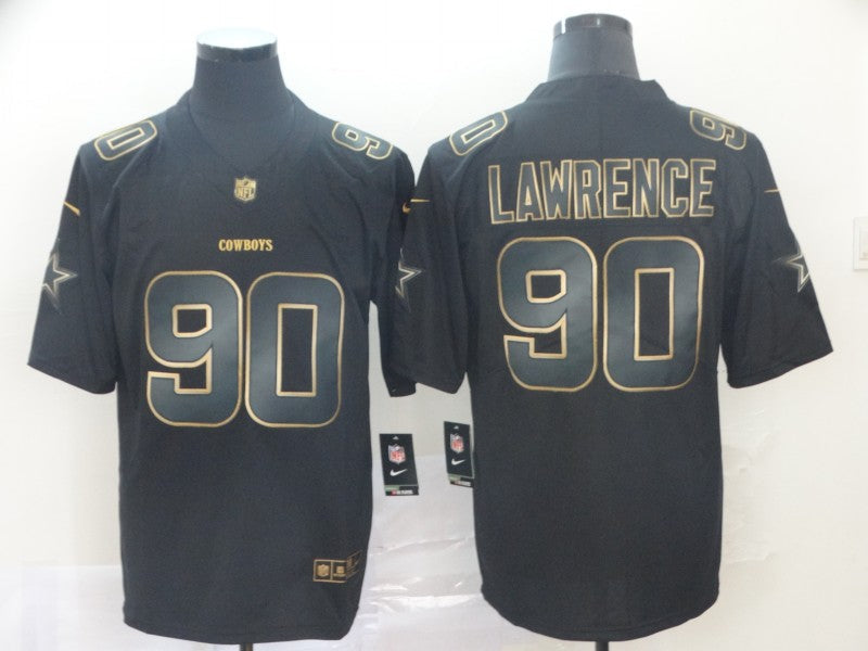 Men's Dallas Cowboys DeMarcus Lawrence #90 Black Game Player Jersey1