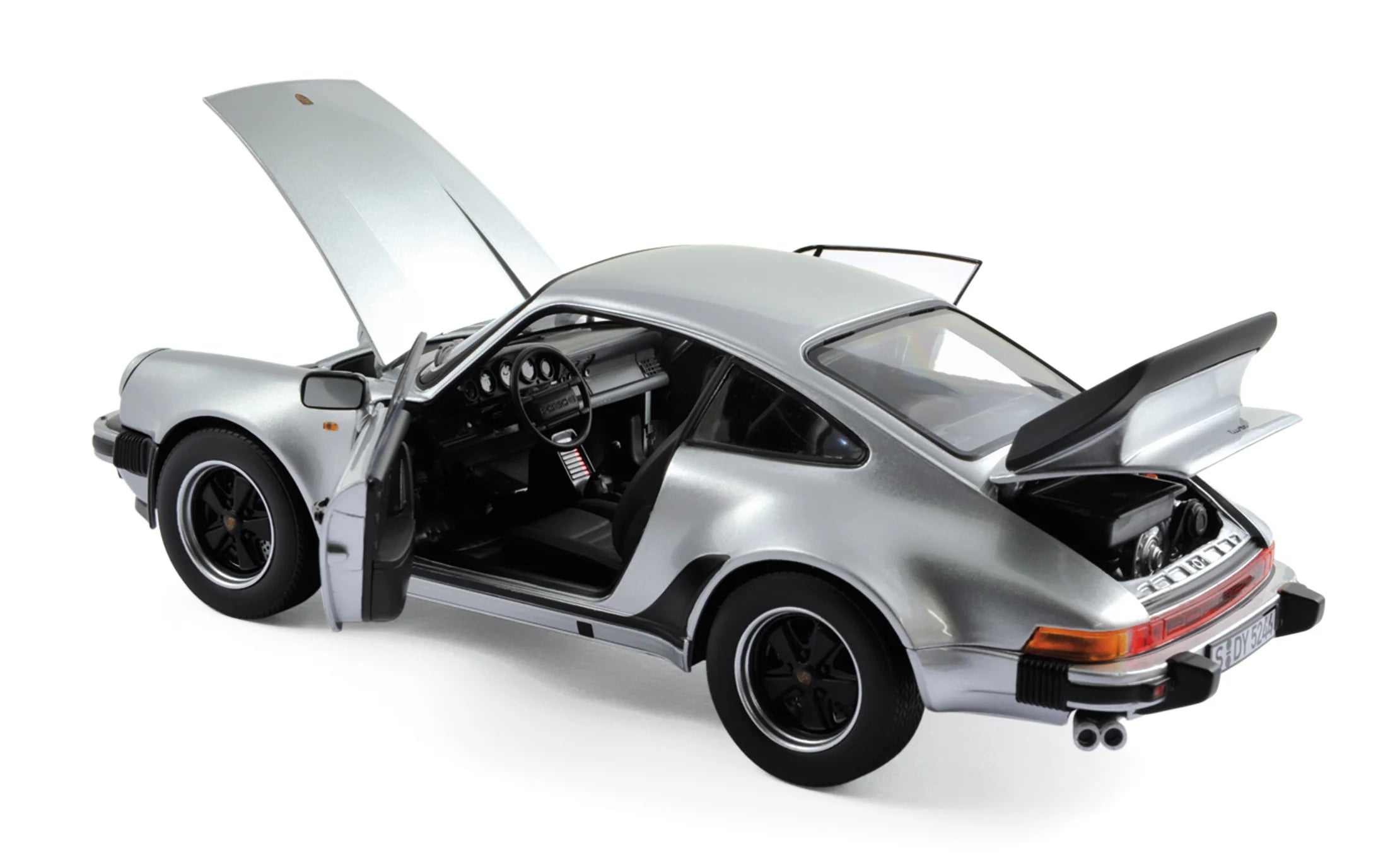 Porsche 911 Turbo 3.3L 1977 Silver 1:18