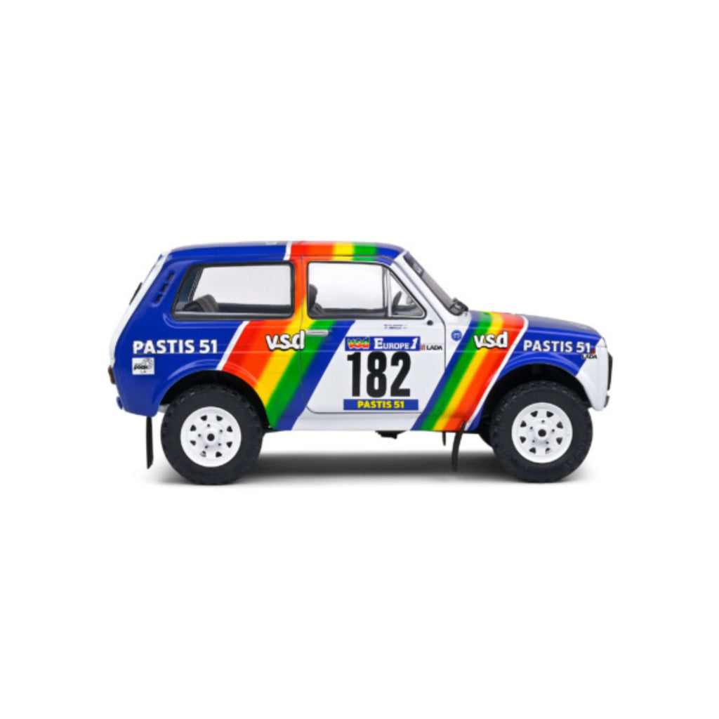Lada Niva White #182 Jabouille / Sardou Paris-Dakar 1984 1:18