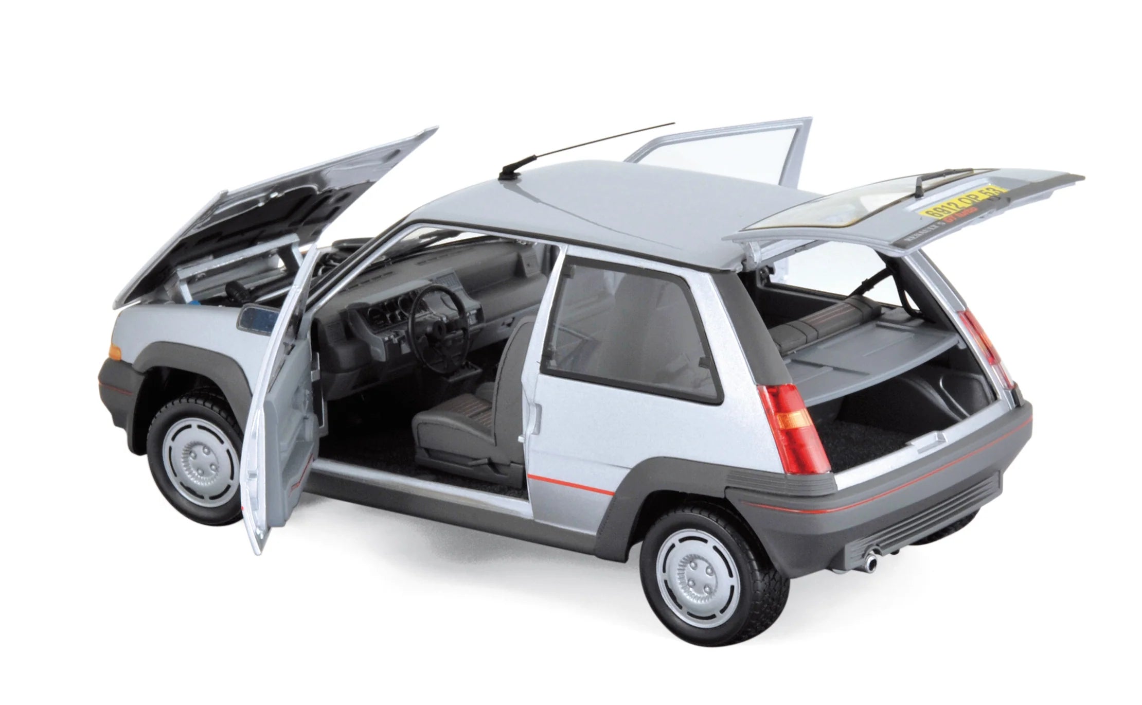 Renault Supercinq GT Turbo 1985 Silver 1:18