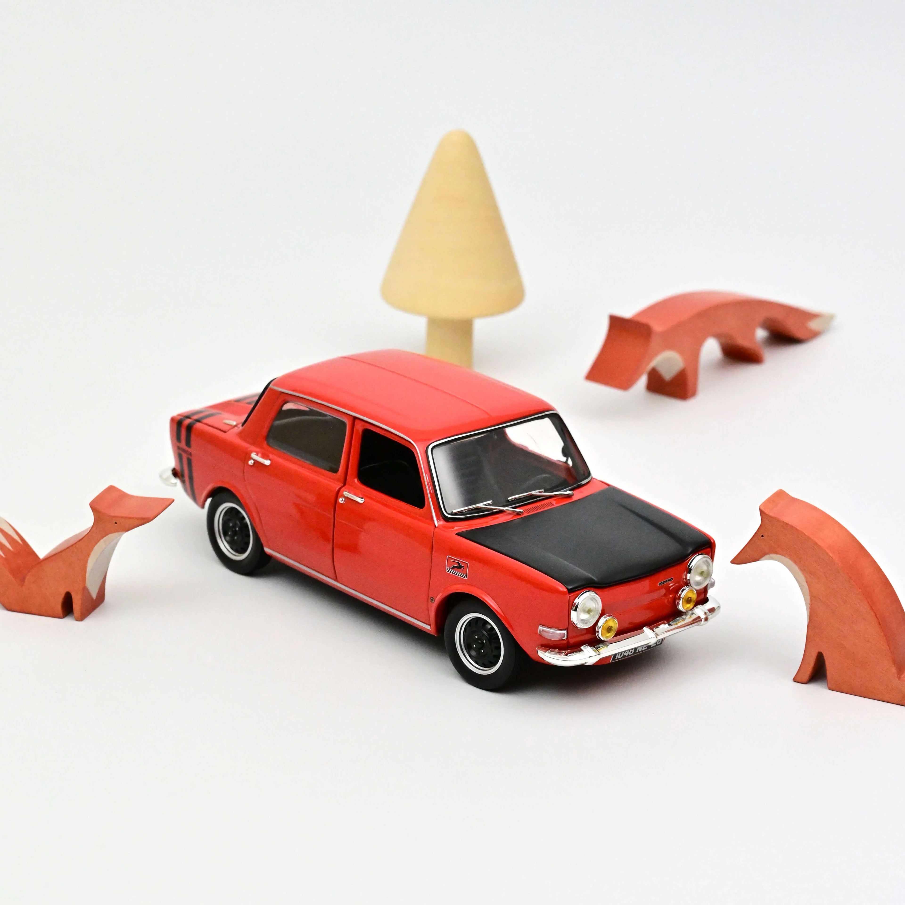 Simca 1000 Rallye I 1971 Sarde Red 1:18