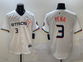 Men's Houston Astros Jeremy Pena #3 White 2025 City Connect Limited Player Jersey