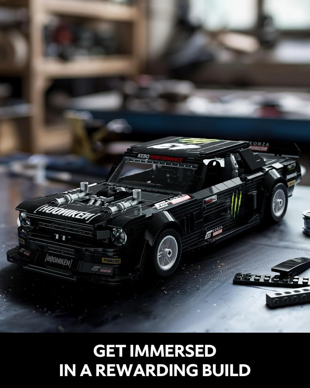 Nifeliz Mini HOONIKEN Muscle Car (1605 PCS, NF10272A)