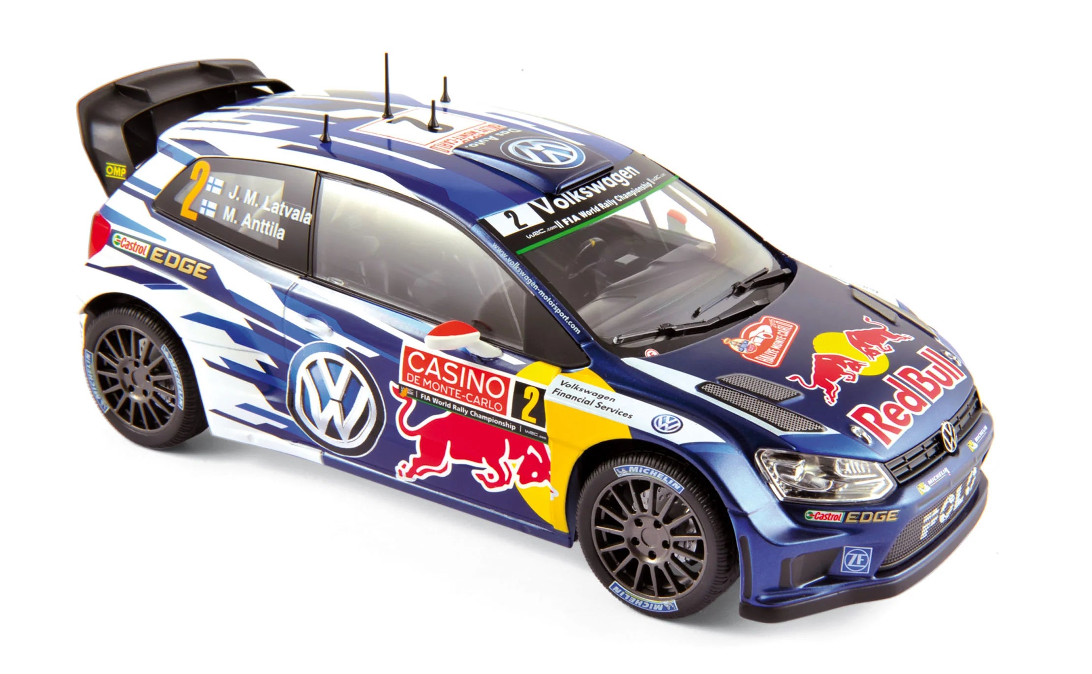 VW W Polo R WRC 2015 Rally M-C 2 Latvala/Anttila 1:18