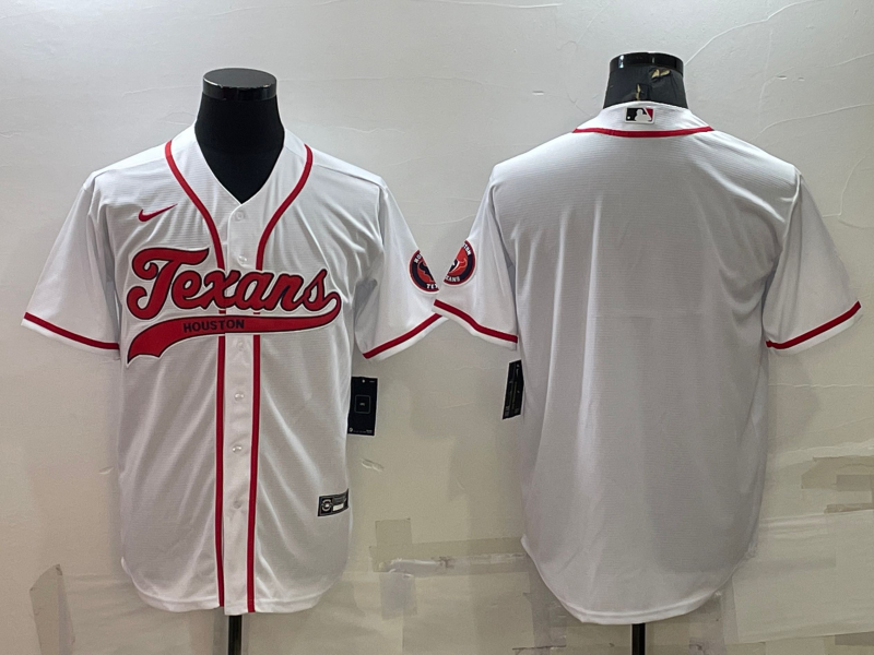 Men's Houston Texans White Blank Jersey1