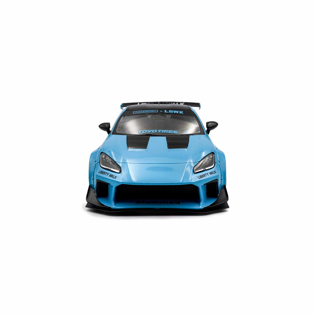 Toyota GR86 LBWK Body Kit Baby Blue 2024 1:18