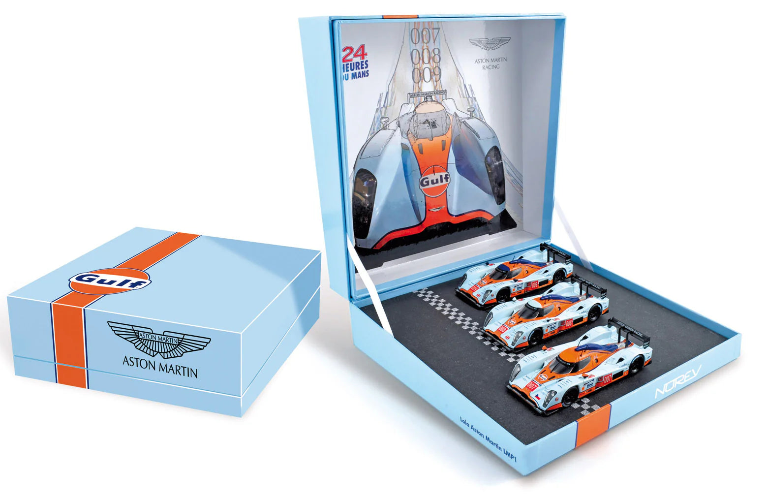 Gift Box Aston Martin LMP1 2009 24h Le Mans 7& 8& 9 1:43