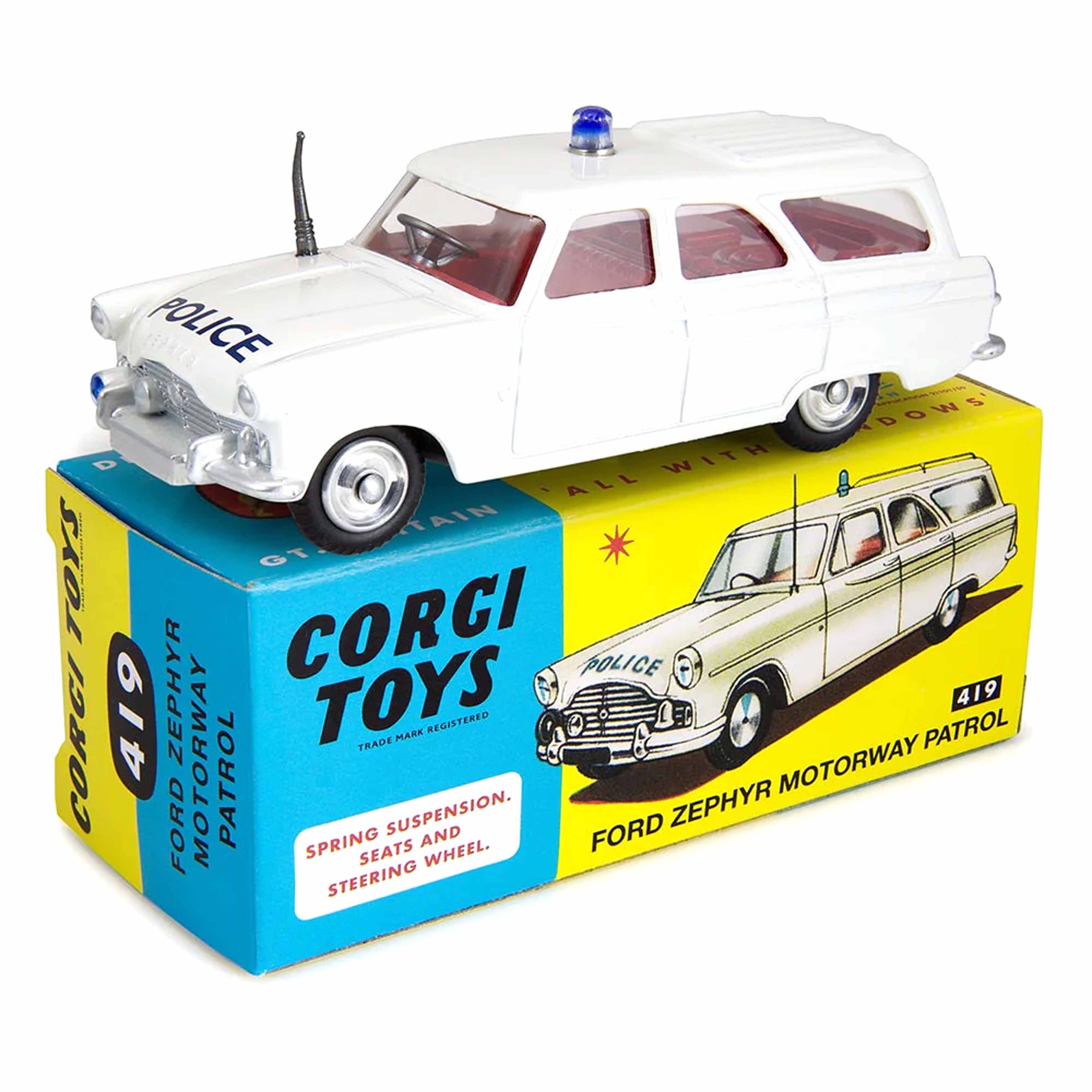 Ford Zephyr Polizeiauto Autobahnpatrouille 1:48 – Nr. 419