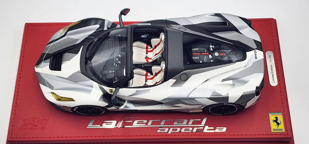 BBR Ferrari Laferrari Aperta Camouflage - Limited 40 pcs with Display Case