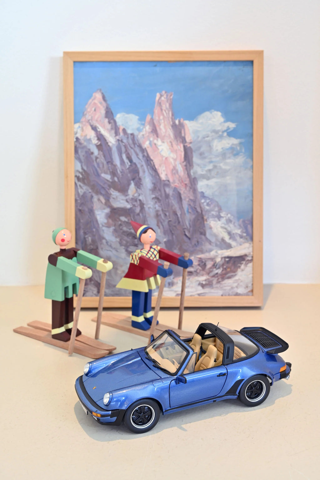 Porsche 911 Turbo Targa 1987 Blue metallic 1:18