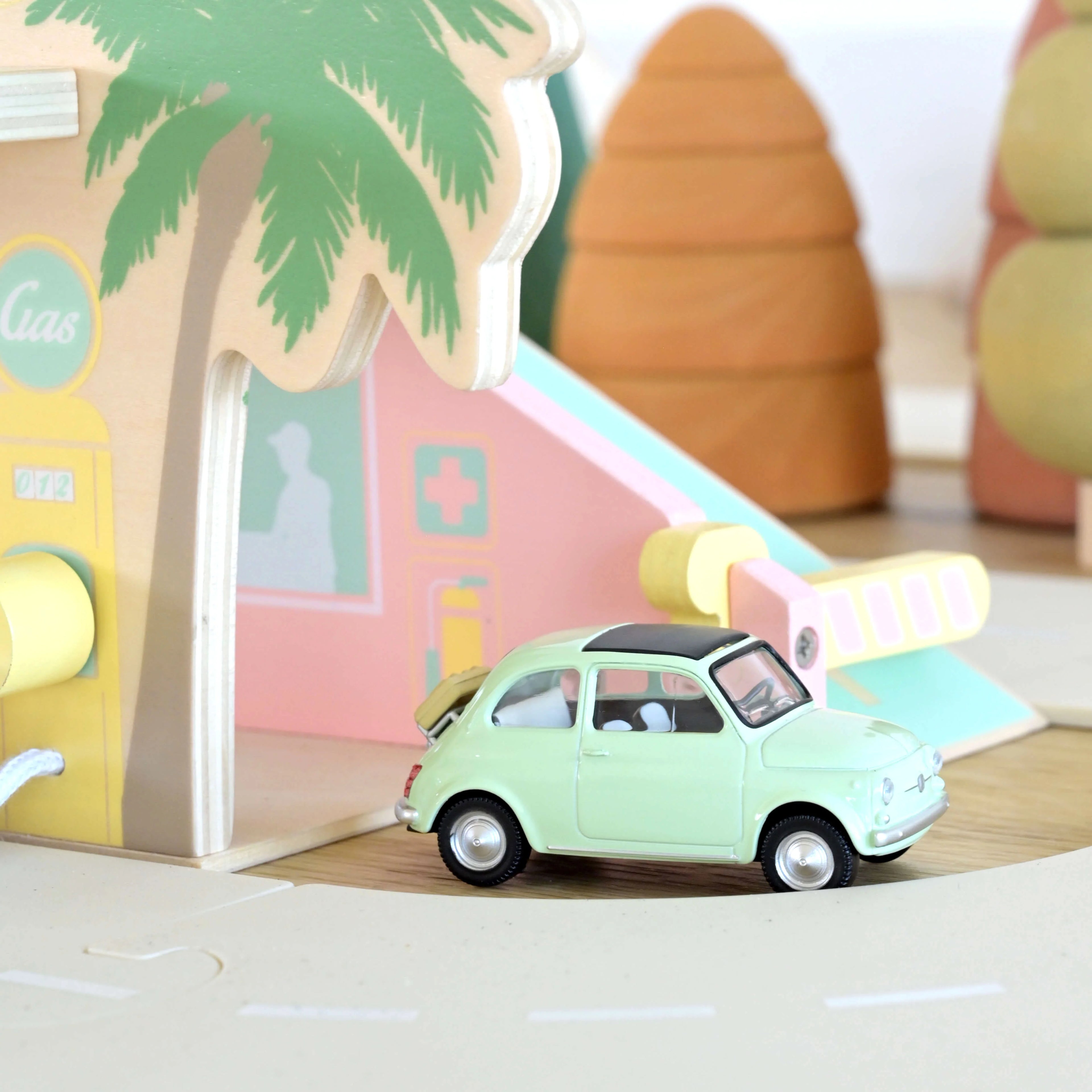 Fiat 500 F 1965 Vert clair Jet-car 1:43